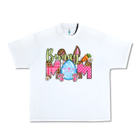 White Easter Day Bunny mom Urban Heavy Tee - OliviaCreatesArt