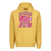Antique Gold in october we wear pink american football Premium Hoodie - RanaPortraitStore