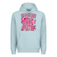 Blue Mist in october we wear pink american football Premium Hoodie - RanaPortraitStore