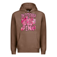 Chestnut in october we wear pink american football Premium Hoodie - RanaPortraitStore