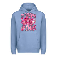 Colony Blue in october we wear pink american football Premium Hoodie - RanaPortraitStore