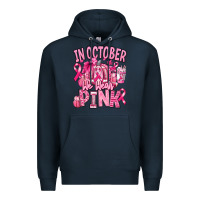 Navy in october we wear pink american football Premium Hoodie - RanaPortraitStore