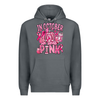 Rock in october we wear pink american football Premium Hoodie - RanaPortraitStore