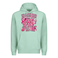 Seafoam in october we wear pink american football Premium Hoodie - RanaPortraitStore