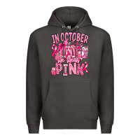 Smoke in october we wear pink american football Premium Hoodie - RanaPortraitStore