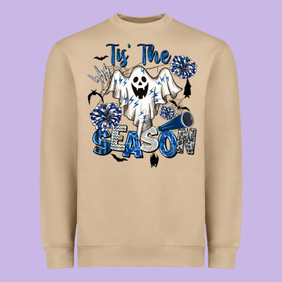 Tis' The Season Cheer Ghost Heavyweight Sweatshirt Designed By Barkaloodesign