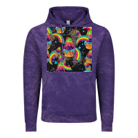 Cloud Purple pride cupcake seamless pattern Vintage Hoodie - FaDigitalArtStudio