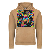Vintage Camel pride cupcake seamless pattern Vintage Hoodie - FaDigitalArtStudio
