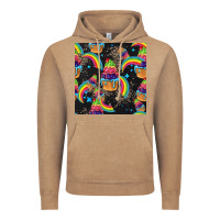 Vintage Coffee pride cupcake seamless pattern Vintage Hoodie - FaDigitalArtStudio
