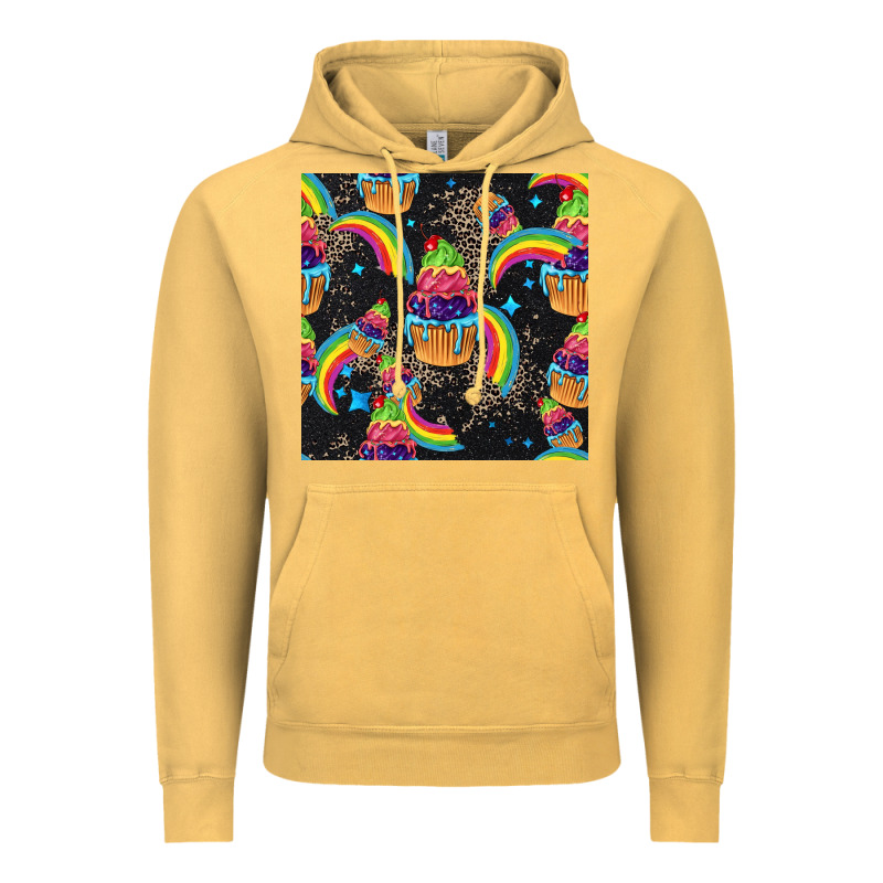 Pride Cupcake Seamless Pattern Vintage Hoodie by FaDigitalArtStudio | Teevron