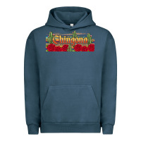 Pigment Midnight Navy chingona Urban Hoodie - JahusDesignShop
