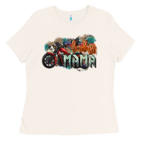 Bone Badass Mama motorcycle Ladies Tee - HowdyJamesFarm