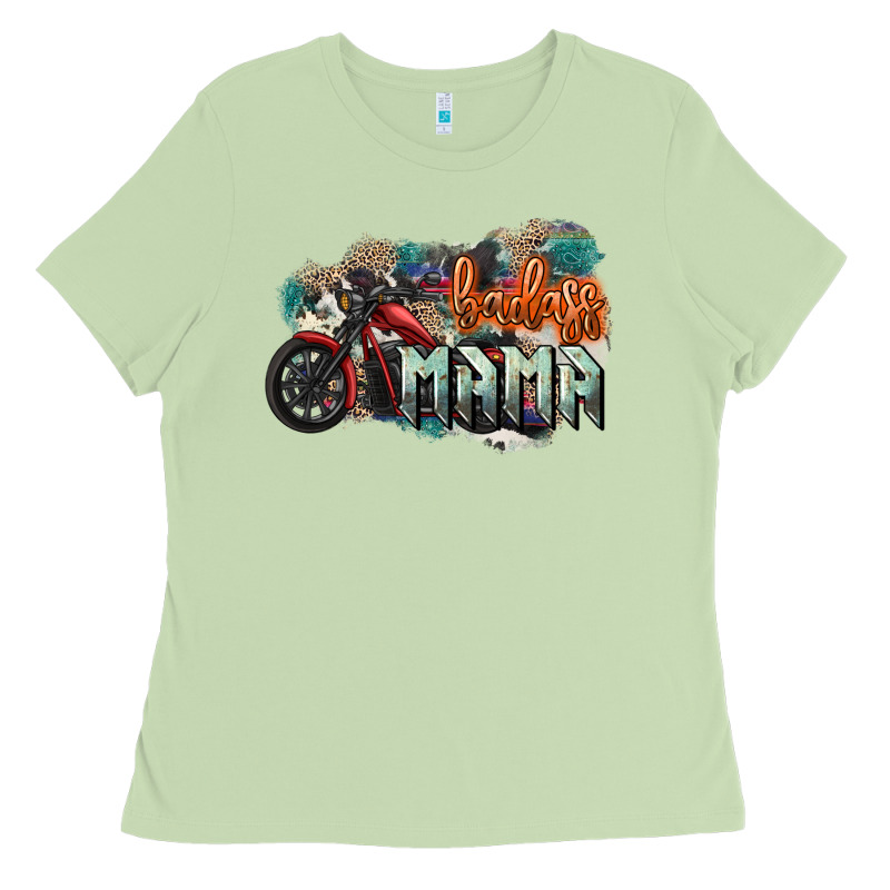 Badass Mama Motorcycle Ladies Tee by HowdyJamesFarm | Teevron