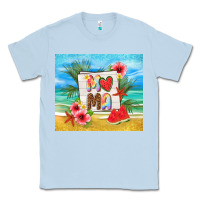 Dusty Blue summer mama Classic Tee - TumblerDesignByShophia