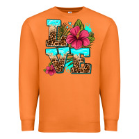 Carrot love summer with flowers Premium Sweatshirt - AdoDesignShop