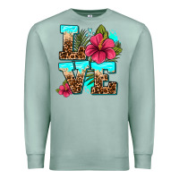 Seafoam love summer with flowers Premium Sweatshirt - AdoDesignShop