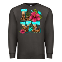 Smoke love summer with flowers Premium Sweatshirt - AdoDesignShop