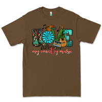 Cacao Western love my country music Premium Tee - HowdyJamesFarm