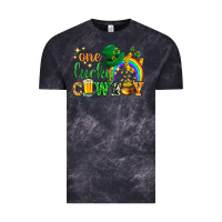 Cloud Black One lucky cowboy St. Patricks day Vintage Tee - HowdyJamesFarm