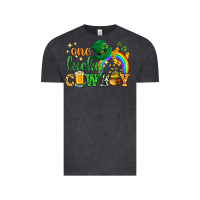 Vintage Black One lucky cowboy St. Patricks day Vintage Tee - HowdyJamesFarm