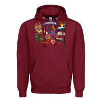 Burgundy preview louisiana state Zipper Hoodie - BarkalooDesign