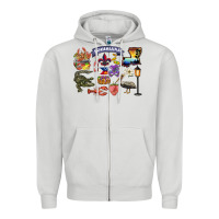 Dove Grey preview louisiana state Zipper Hoodie - BarkalooDesign