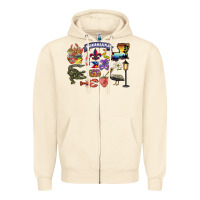 Sandshell preview louisiana state Zipper Hoodie - BarkalooDesign