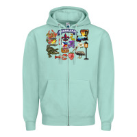 Seafoam preview louisiana state Zipper Hoodie - BarkalooDesign