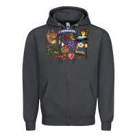 Smoke preview louisiana state Zipper Hoodie - BarkalooDesign