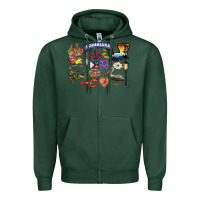 Sports Green preview louisiana state Zipper Hoodie - BarkalooDesign