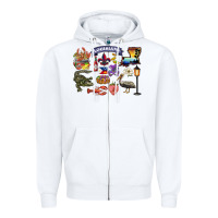 White preview louisiana state Zipper Hoodie - BarkalooDesign