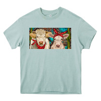Arona Charolais bull and calf Heavy Core Tee - RanaPortraitStore
