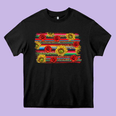 Mexico Brushstroke Heavy Core Tee Designed By Texasbilliewilder
