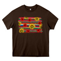 Chocolate Brown Mexico Brushstroke Heavy Core Tee - texasbilliewilder