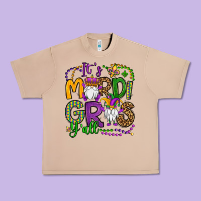 It's Mardi Gras Y'all Gnomes Urban Heavy Tee Designed By Oliviacreatesart