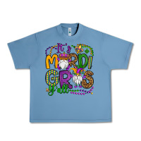 Pebble Blue it's mardi gras y'all gnomes Urban Heavy Tee - OliviaCreatesArt
