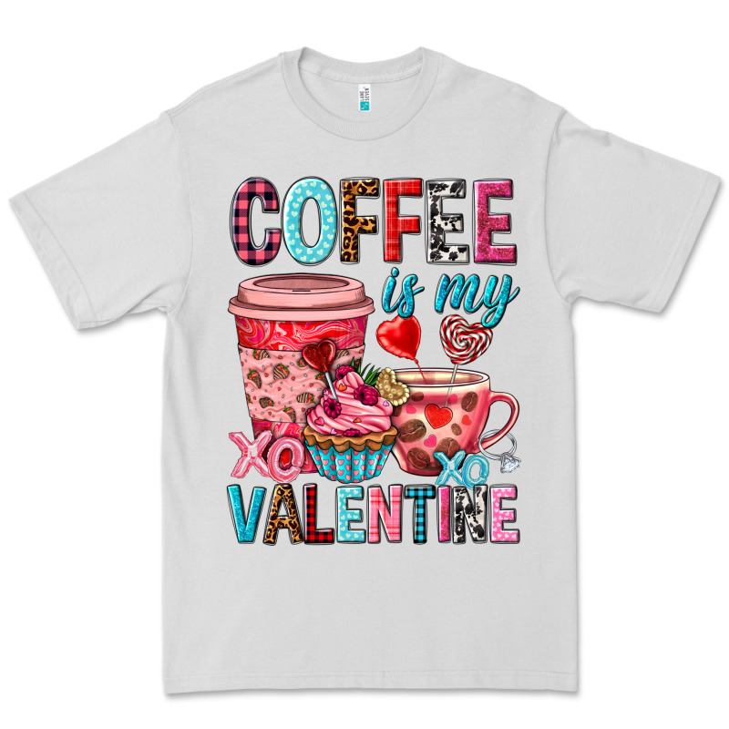 Coffee Is My Valentine Valentine's Day Premium Tee by HowdyJamesFarm | Teevron