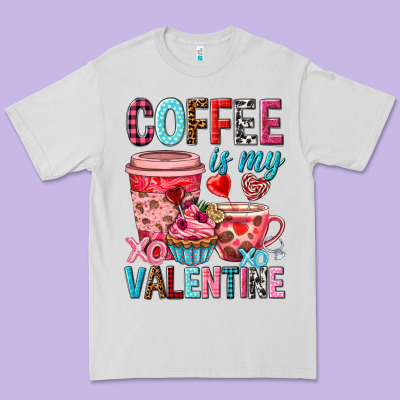 Coffee Is My Valentine Valentine's Day Premium Tee Designed By Howdyjamesfarm