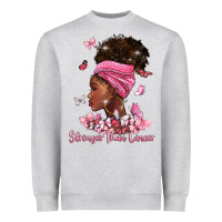 Heather Grey stronger than cancer Heavyweight Sweatshirt - BarkalooDesign