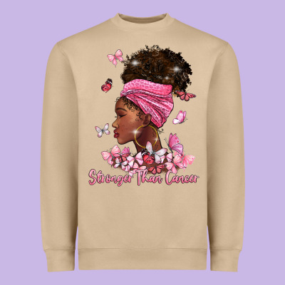 Stronger Than Cancer Heavyweight Sweatshirt Designed By Barkaloodesign