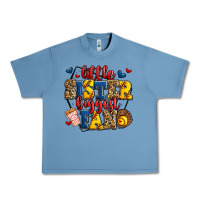 Little Sister Biggest Fan Softball Urban Heavy Tee | Teevron