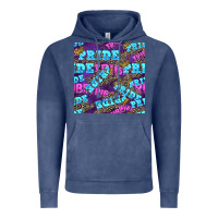 Vintage Denim pride tribe seamless pattern Vintage Hoodie - FaDigitalArtStudio