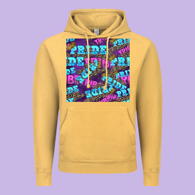 Pride Tribe Seamless Pattern Vintage Hoodie Designed By Fadigitalartstudio