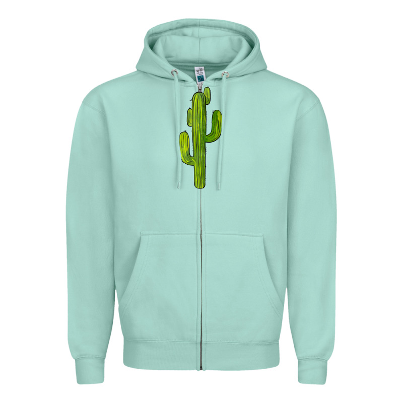 Cactus Zipper Hoodie by BarkalooDesign | Teevron