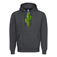 Smoke cactus Zipper Hoodie - BarkalooDesign