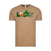 Vintage Coffee Lucky with beer St. Patricks day Vintage Tee - HowdyJamesFarm