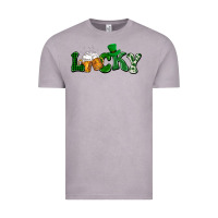 Vintage Zinc Lucky with beer St. Patricks day Vintage Tee - HowdyJamesFarm