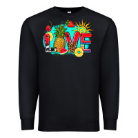 Black love summer fruit and sun Premium Sweatshirt - AdoDesignShop