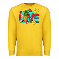 Lemon love summer fruit and sun Premium Sweatshirt - AdoDesignShop
