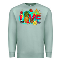 Seafoam love summer fruit and sun Premium Sweatshirt - AdoDesignShop